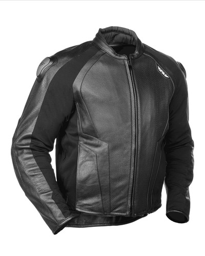 Fly racing black - racing-, cowhide